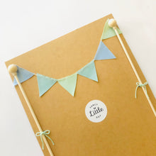 Charger l'image dans la galerie, Cake Topper mini Fanions : BLEU, MENTHE, SAUGE