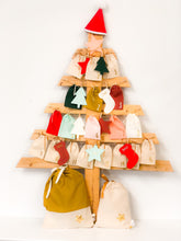 Charger l'image dans la galerie, Christmas pendant lamp: made from our scraps. CHRISTMAS TREE, STARS or STOCKINGS. Customizable. Party items