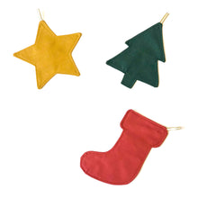 Charger l'image dans la galerie, Christmas pendant lamp: made from our scraps. CHRISTMAS TREE, STARS or STOCKINGS. Customizable. Party items