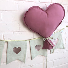 Load image into Gallery viewer, Heart bunting banner