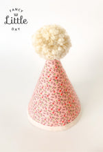 Charger l'image dans la galerie, Chapeau de fête fleuri ROSE avec POMPOM