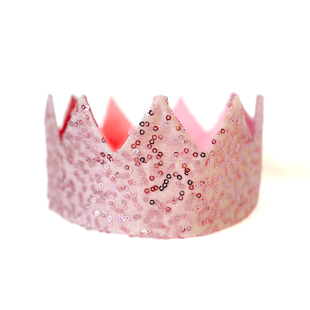 Couronne de fête : Sequins ROSE