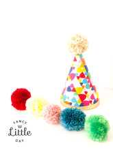 Load image into Gallery viewer, Party Hats: LOLLIPOP AND POMPOM
