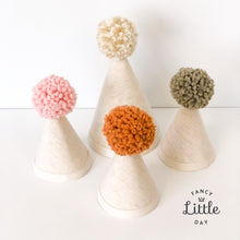 Load image into Gallery viewer, MINI Party Hat: POMPOM OF YOUR CHOICE
